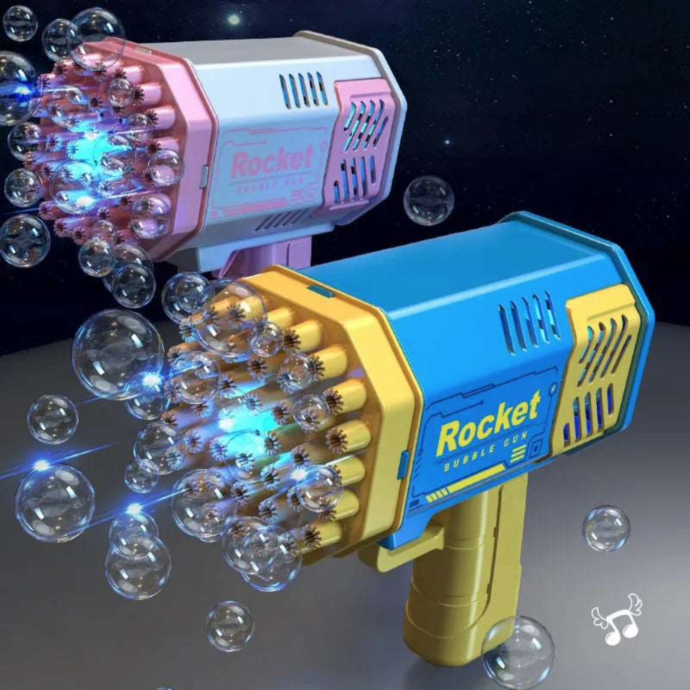 Unleash the Magic of Play with the 40-Hole Handheld Fully Automatic Space Light Bubble Gun