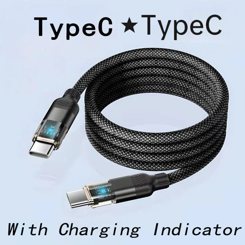 100W Magnetic Fast Charging Cable for iPhone / Samsung / iPad / MacBook (GREY)9