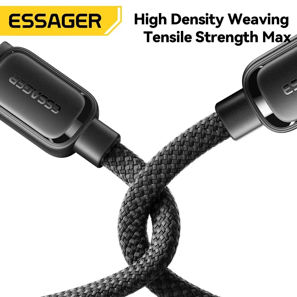 100W Magnetic USB‑C to USB‑C Fast Charging Cable for iPhone / Samsung / iPad / MacBook (BLACK)6