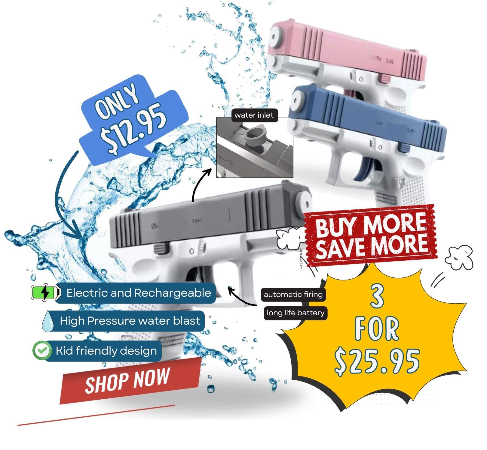 High-pressure Strong Charging Energy Water Automatic Water Spray Children's Toy Guns