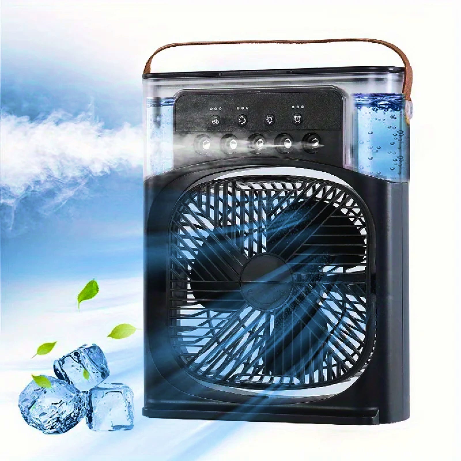 3-in-1 Portable Air Cooler Fan – Mini Air Conditioner, Humidifier & LED Night Light for Home or Office beunik