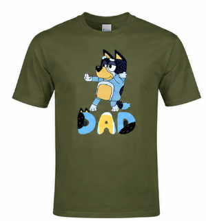 Adult bluey dad shirt