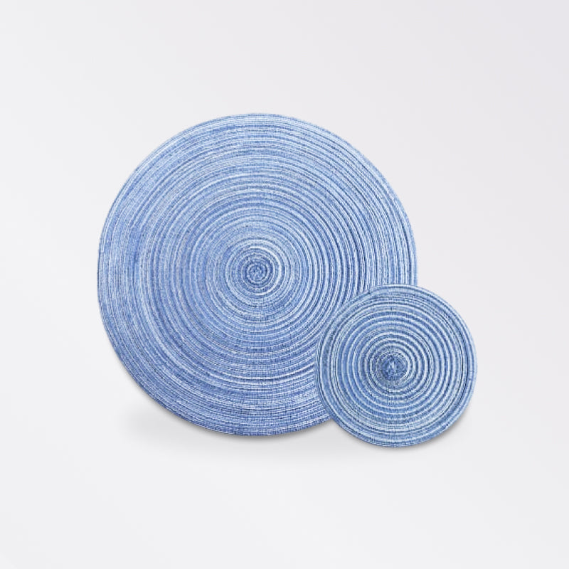 6pcs Round Table Mat Woven Ramie Placemats - beunik
