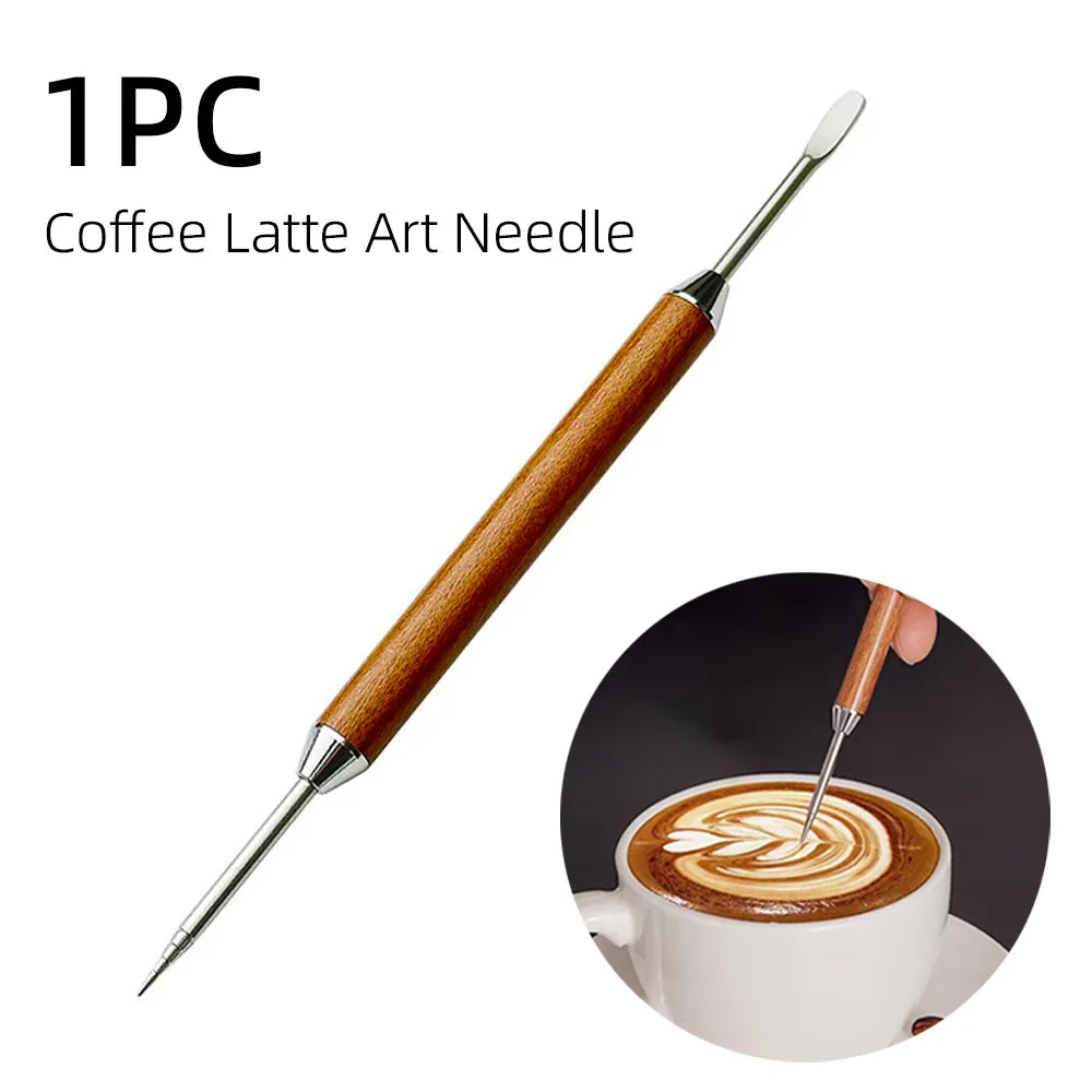 BaristaCraft™ Milk Frothing Pitcher Set – Stainless Steel Jugs with Scale & Latte Art Needle (350ml / 600ml) beunik