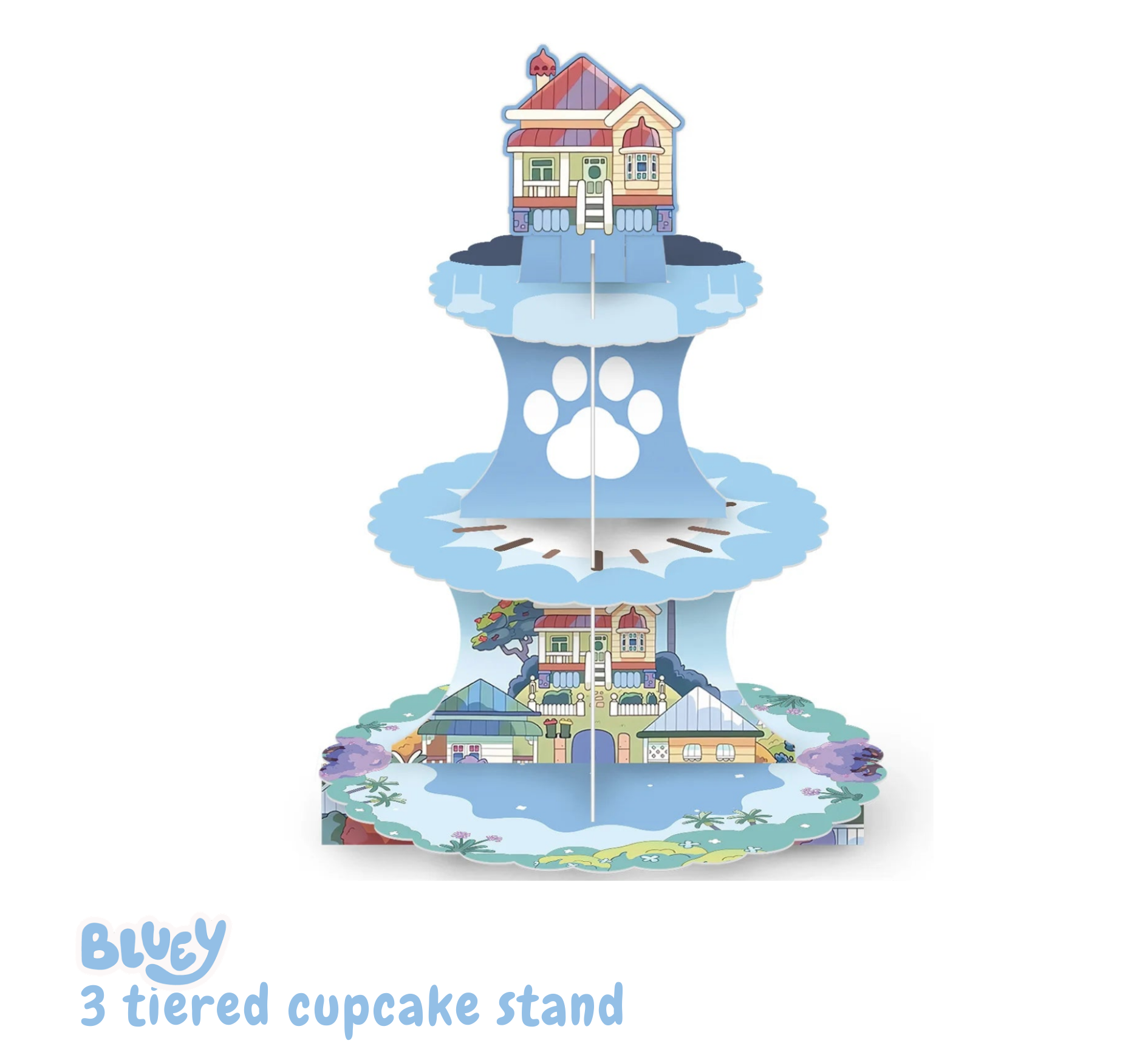 Bluey Cupcake Tower Stand – Trending Birthday Party Must‑Have - beunik