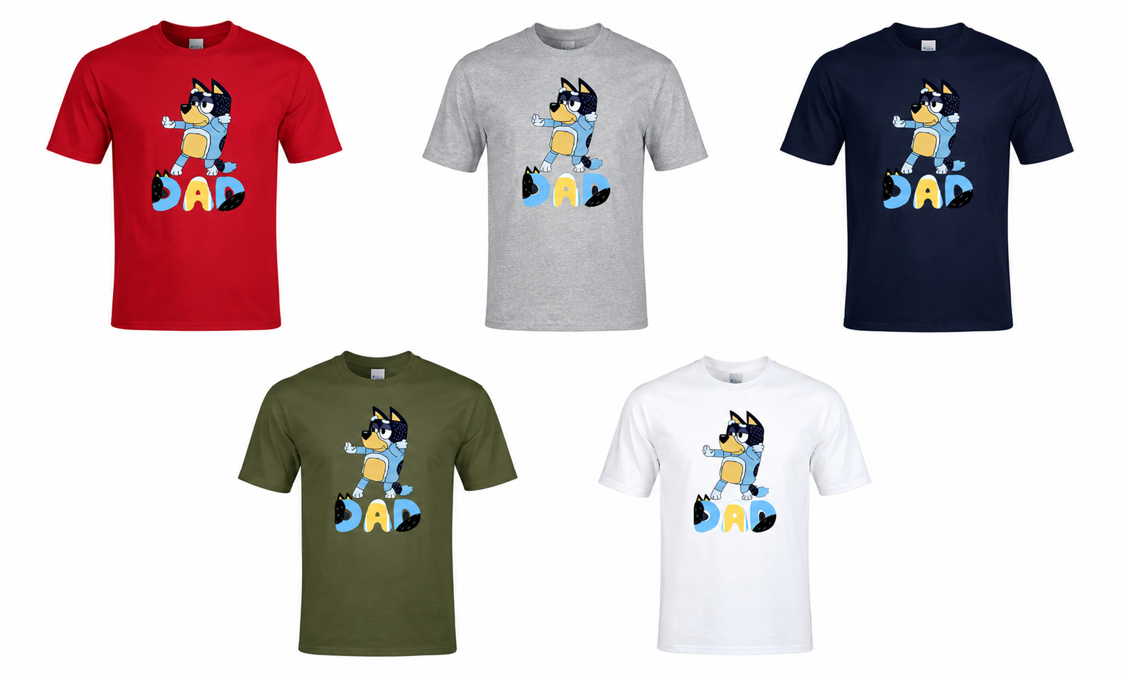 Adult bluey dad shirt