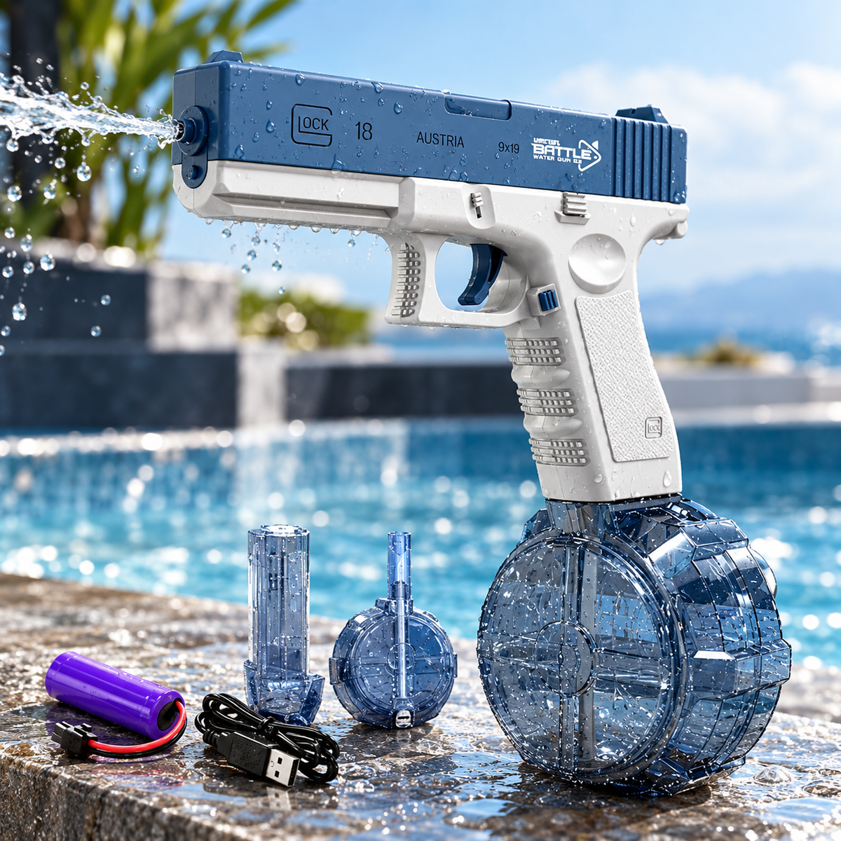 Automatic Glock Water Gun Toy