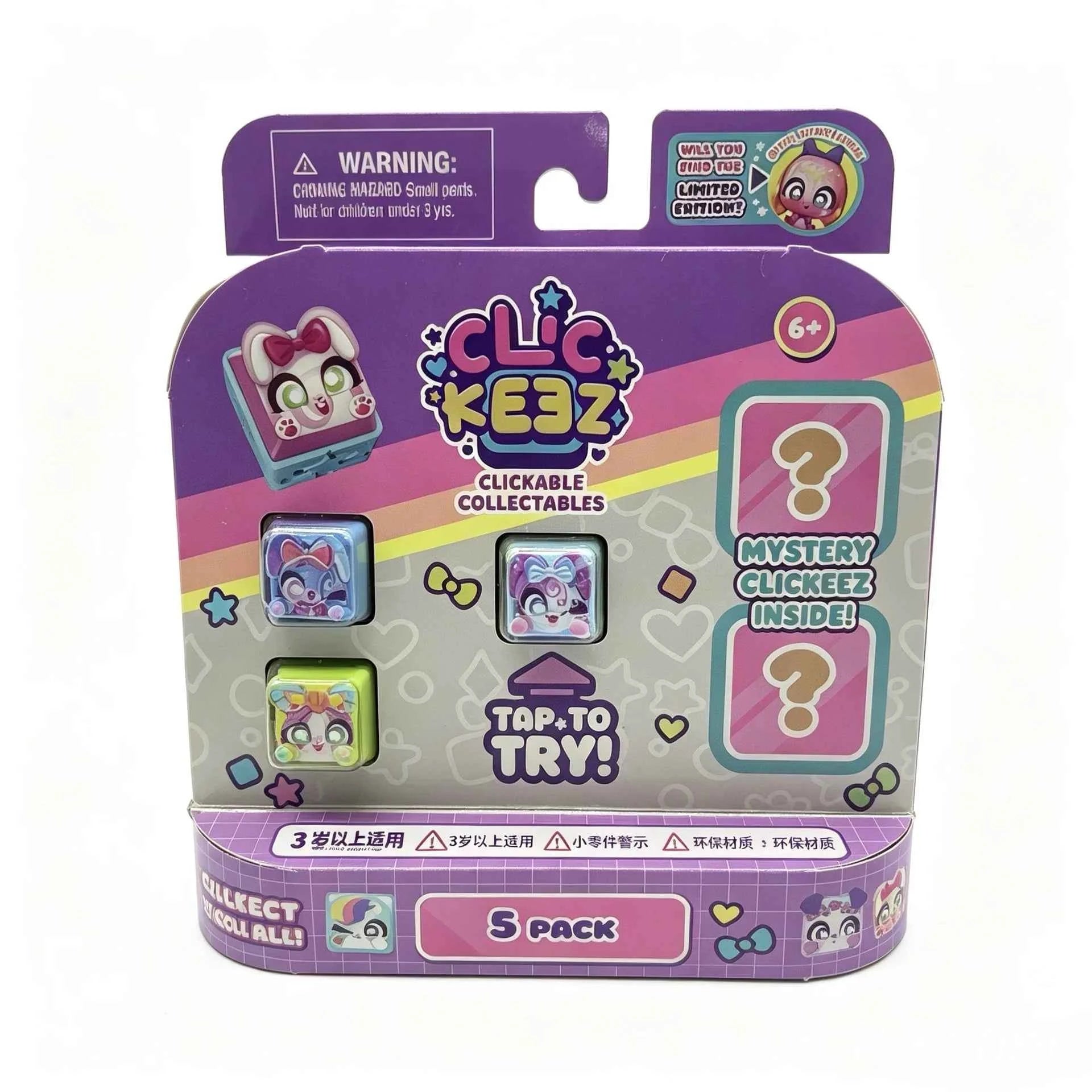 Clickeez Light-Up Fidget Keychain
