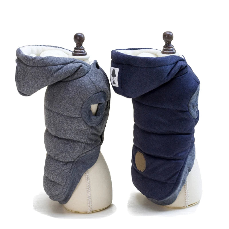 Winter Warm Puffer Pet Dog Thick Warm Clothes Hooded beunik