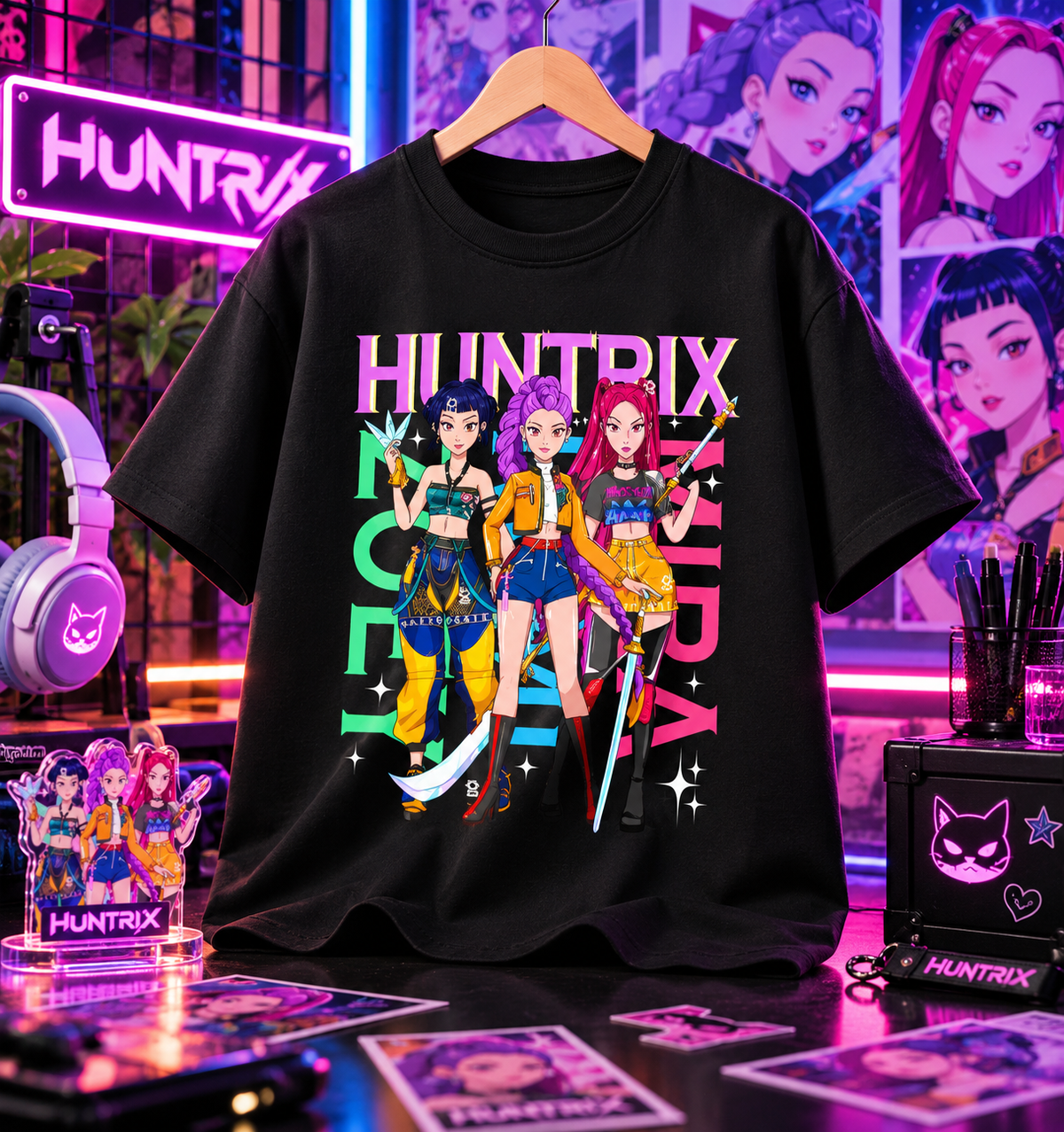 KPOP DEMON HUNTERS Kids T-Shirts – HUNTR/X Collection