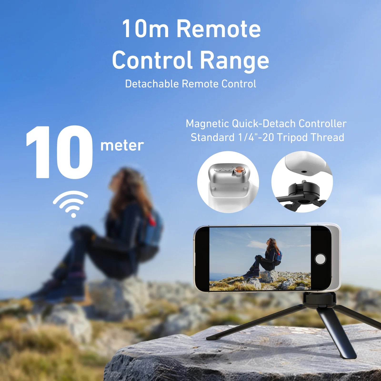 ProShot Magnetic Phone Camera Grip – DSLR Style Handle with Wireless Shutter for iPhone & Android beunik
