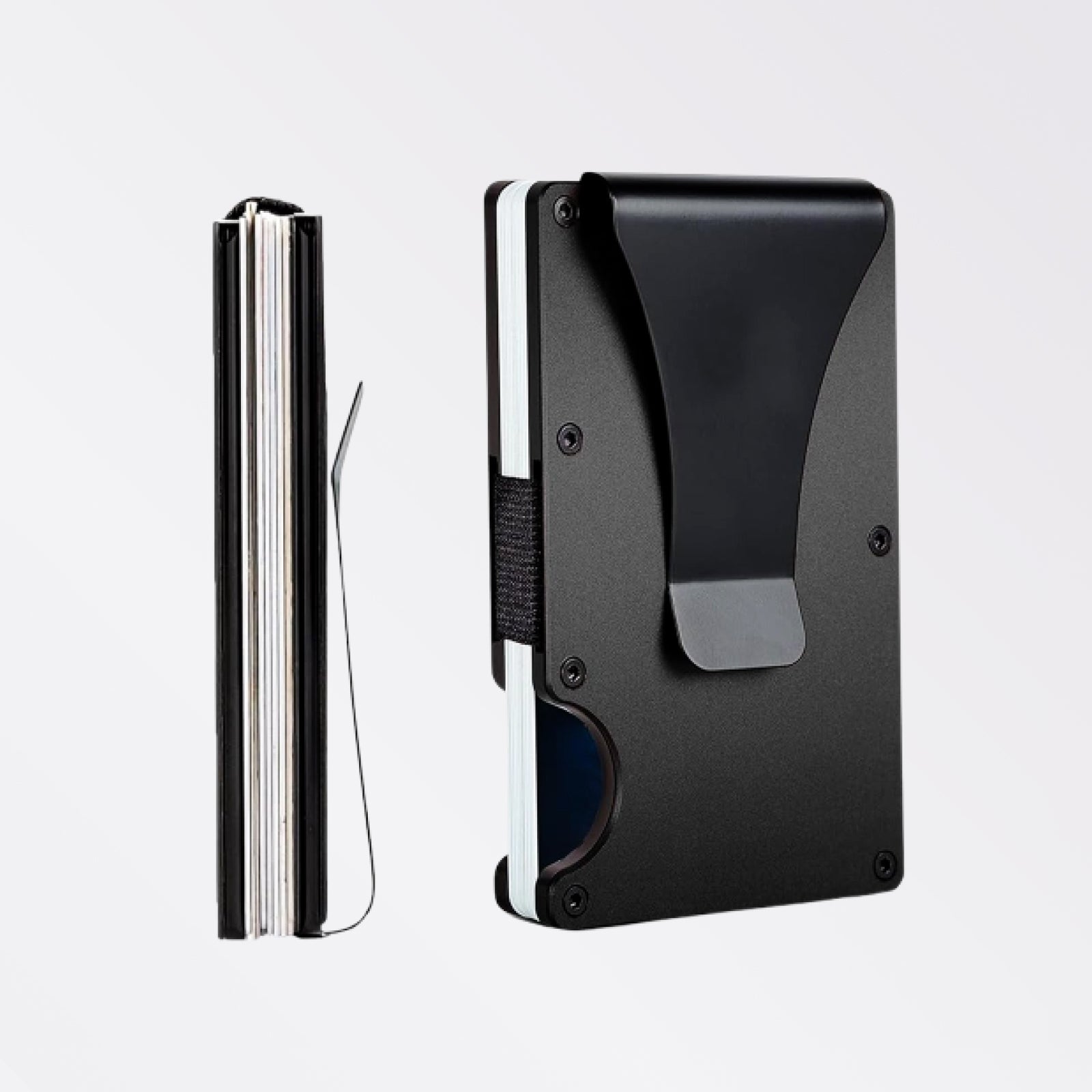 RFID Front Pocket Wallet – Slim Minimalist Metal Wallet for Men with Cash Clip