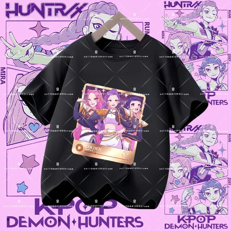 KPOP DEMON HUNTERS Kids T-Shirts – HUNTR/X Collection