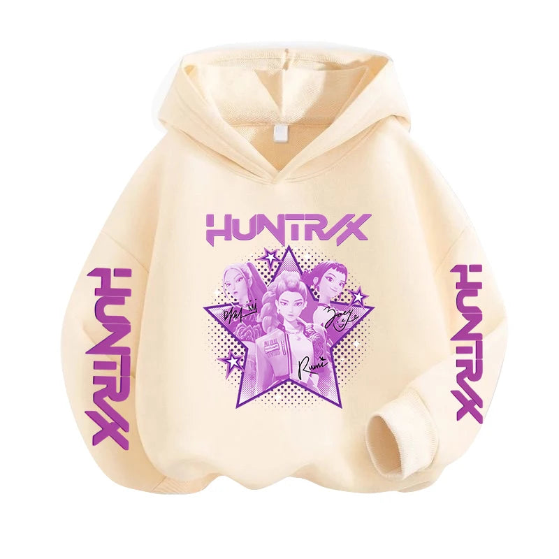 Kpop Demon Hunters Children's Sweatshirt Cute Tiger Harajuku Hoody beunik
