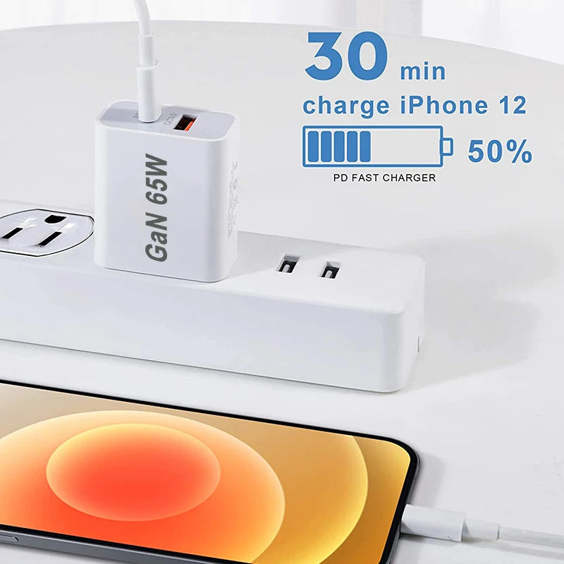 Fast Charge USB-C Quick Charging Plug 65W beunik