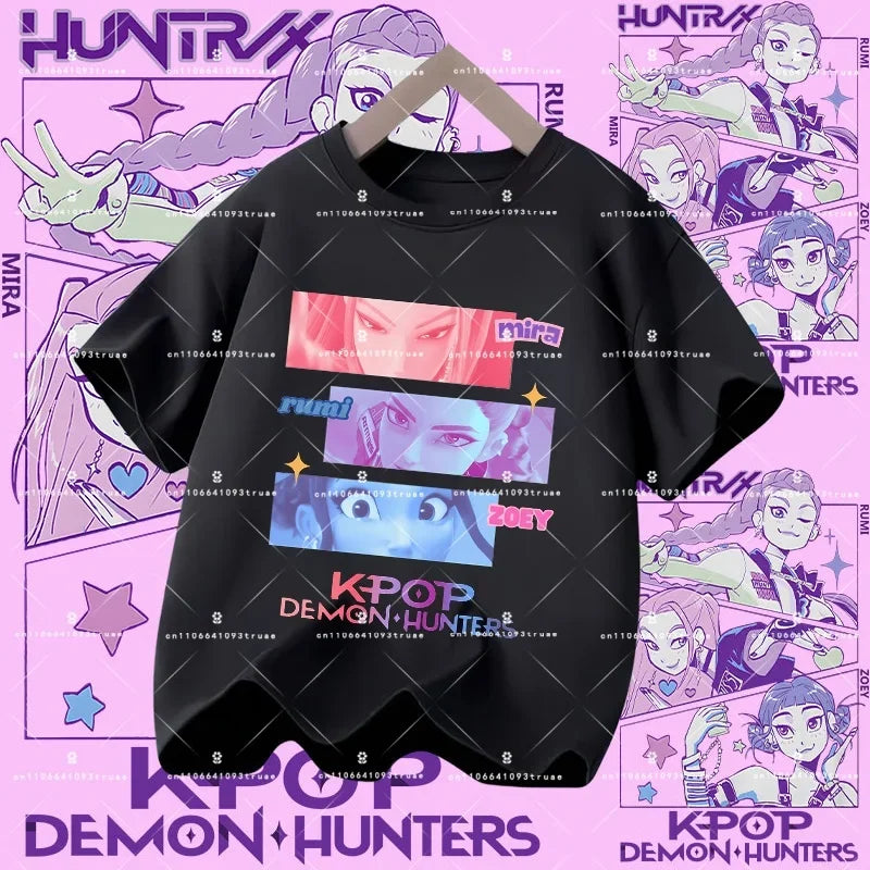 KPOP DEMON HUNTERS Kids T-Shirts – HUNTR/X Collection