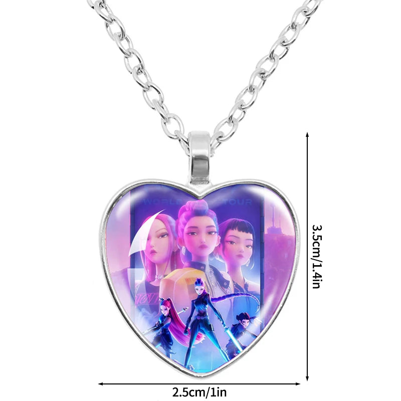K-Pop Idol Inspired Beaded Charm Necklace – Rumi, Zoey & Mira Pendant