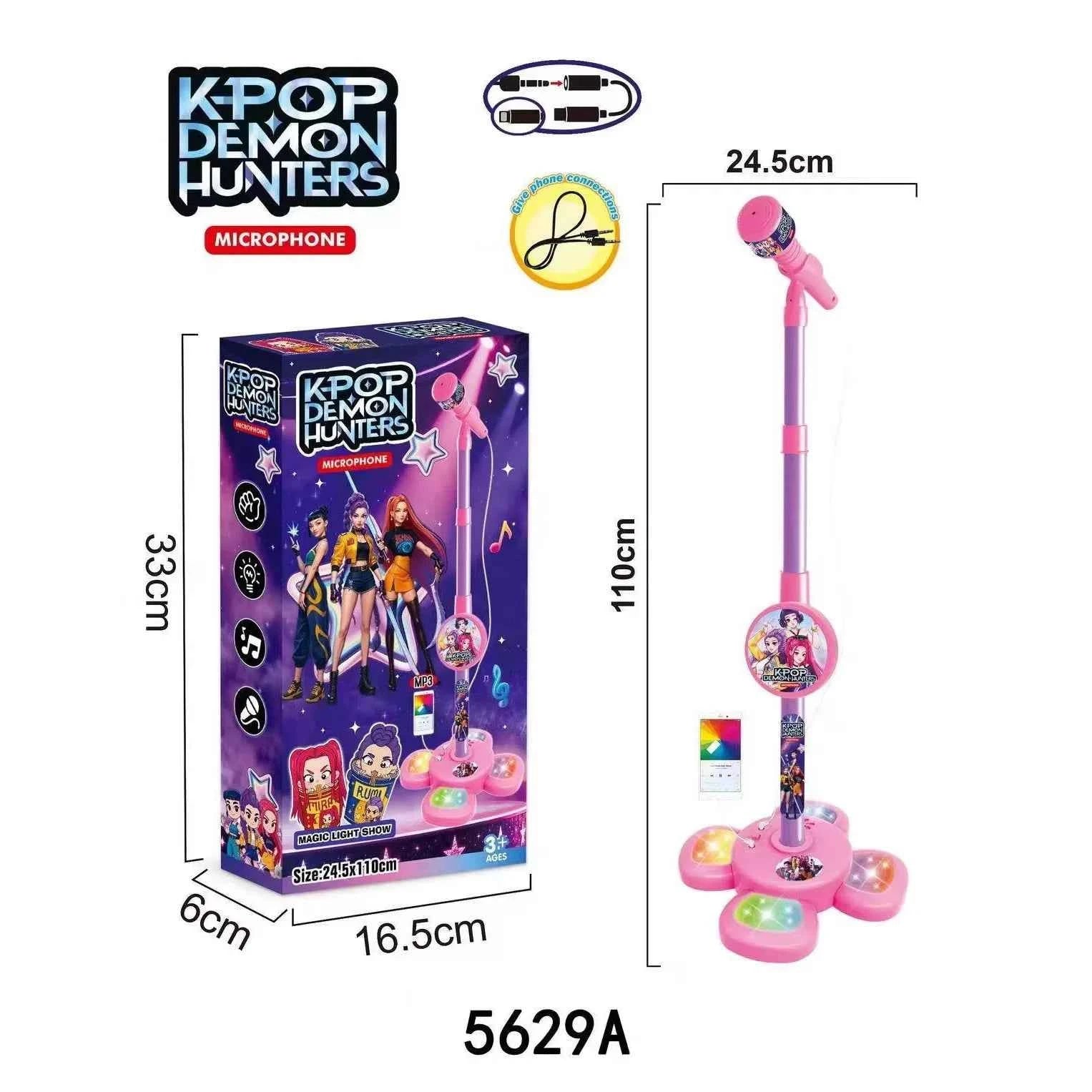 Kpop Karaoke Singing Microphone Set with Adjustable Stand