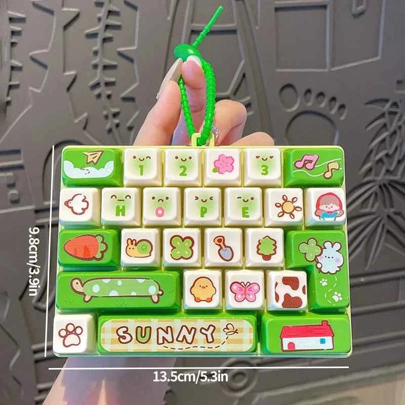 Mini Keyboard Fidget Keychain