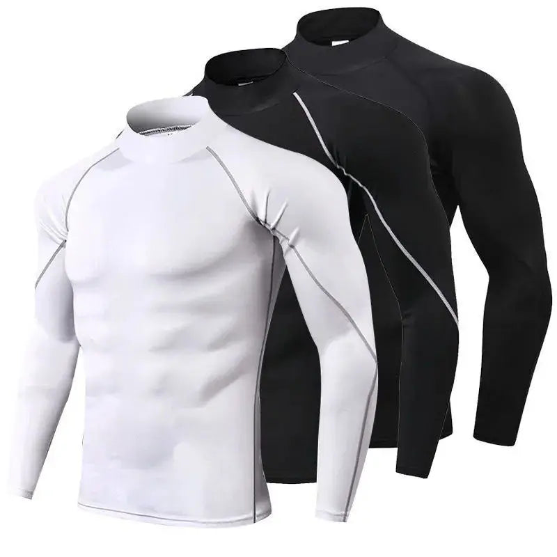 Compression T Shirt Men Long Sleeve Bodybuilding Sport Gym Clothing beunik