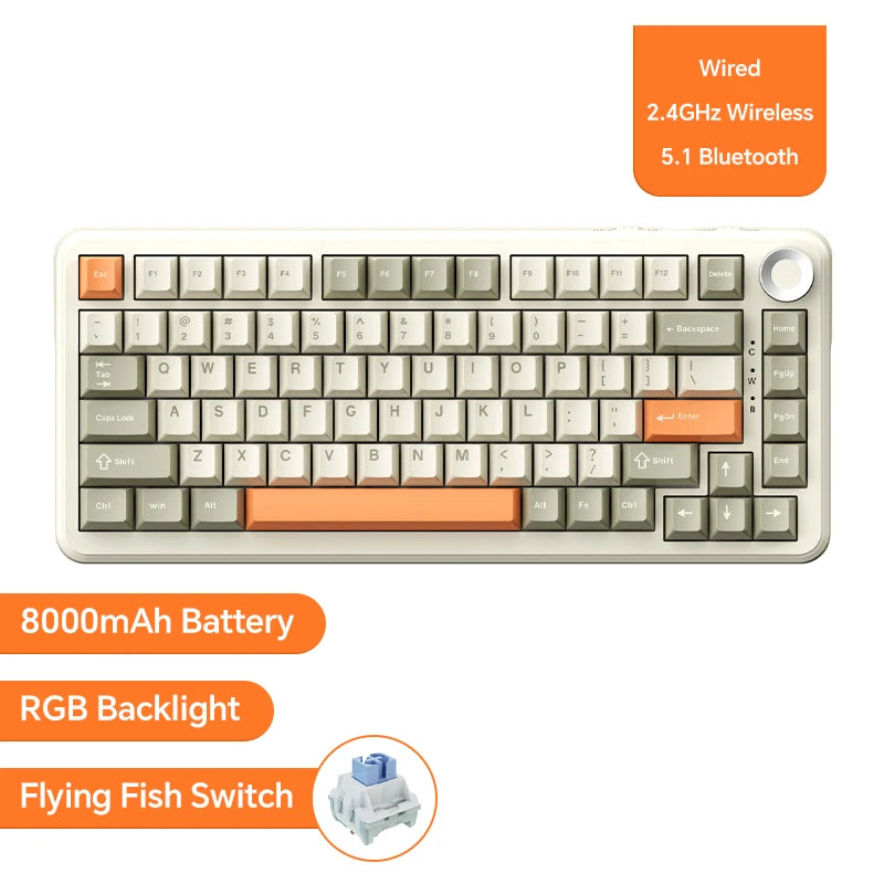 Ajazz AK820 Pro Gaming Mechanical Keyboard beunik