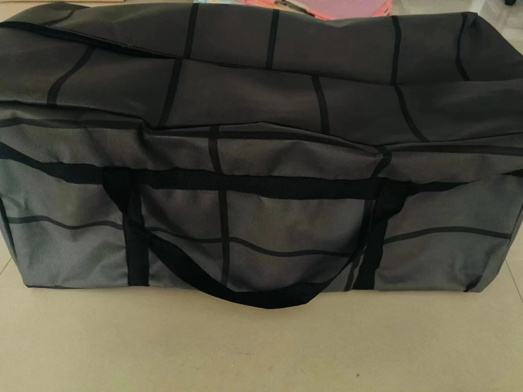 Large Capacity and Super Load-bearing Black Composite Material Storage Bag, Dustproof and Moisture-proof with Zipper beunik