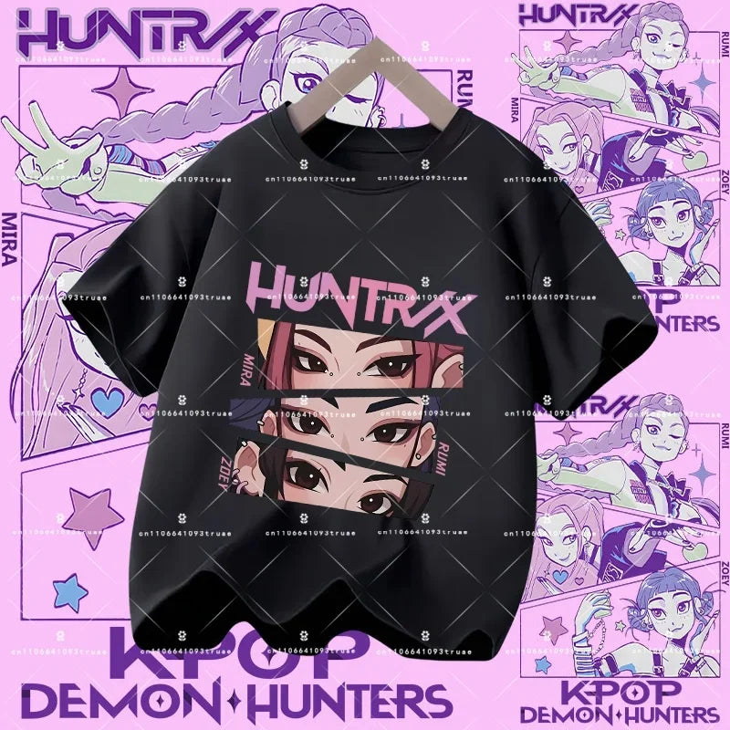KPOP DEMON HUNTERS Kids T-Shirts – HUNTR/X Collection