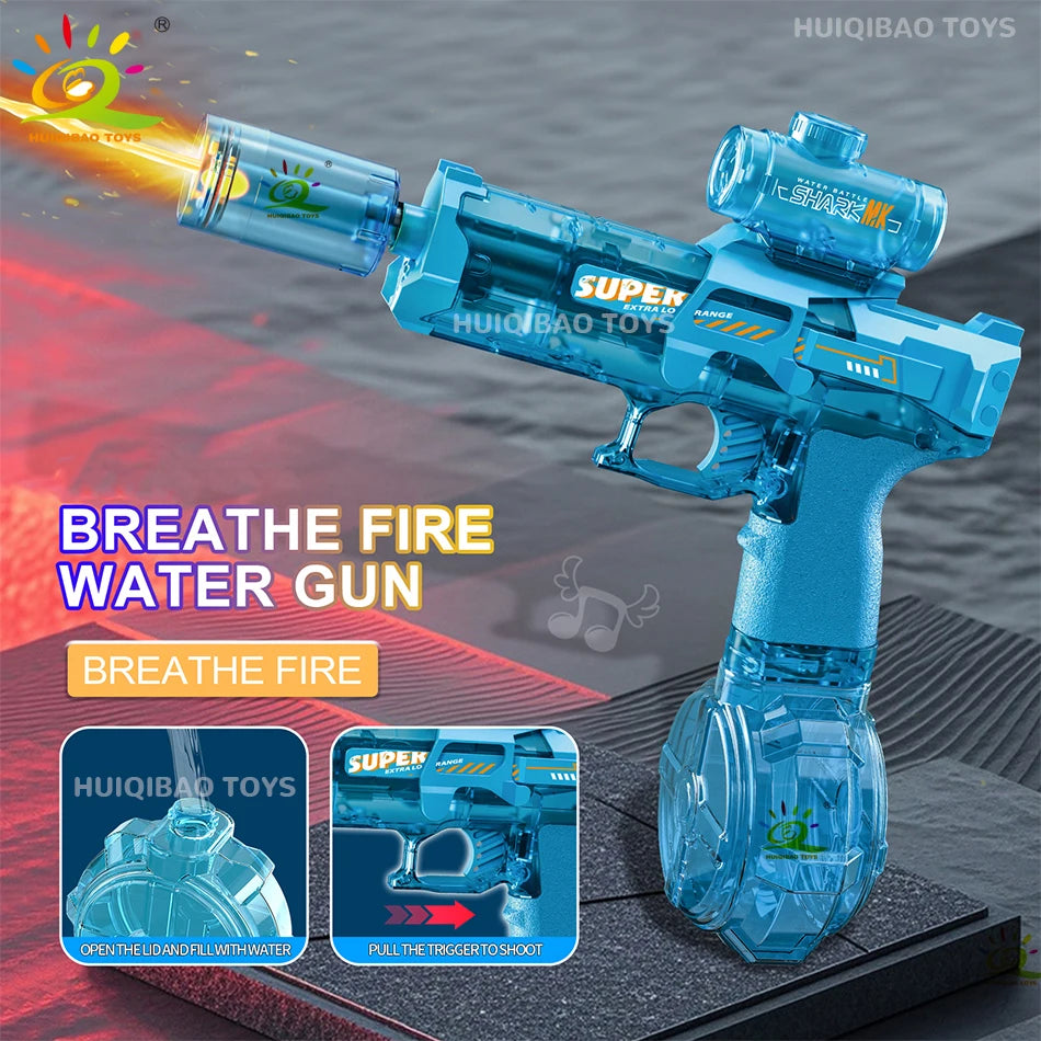Electric Pulse Water Gun Simulated Sensor Light Fully Automatic beunik