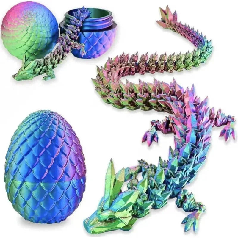 Shiny reticulated dragon with egg beunik
