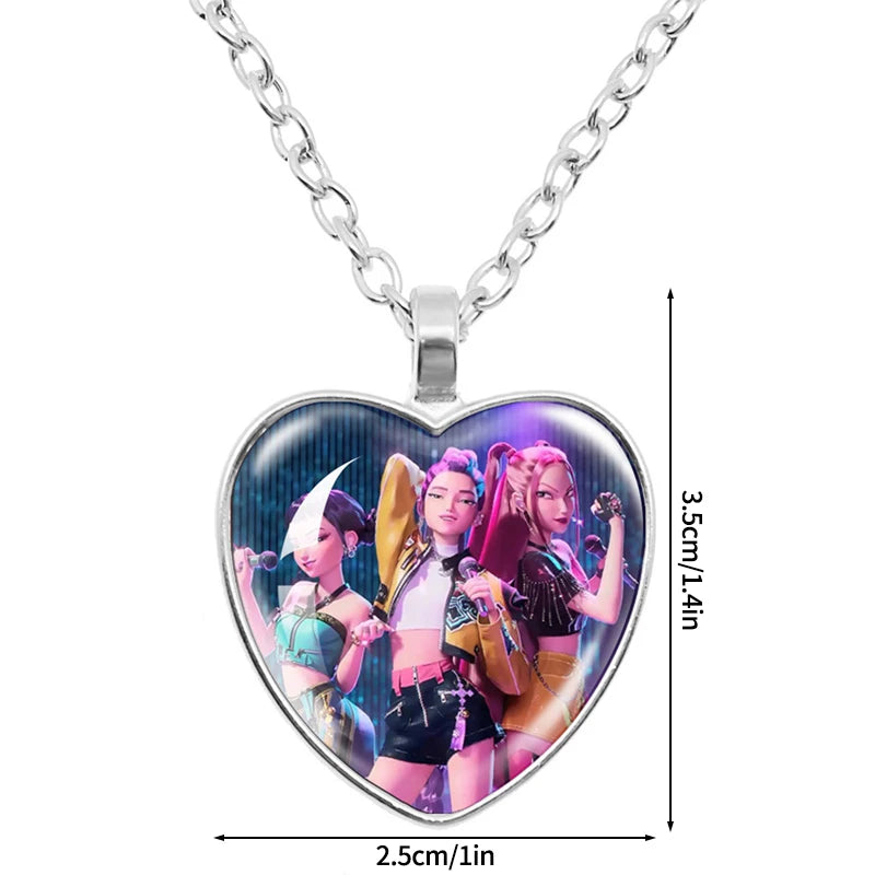 K-Pop Idol Inspired Beaded Charm Necklace – Rumi, Zoey & Mira Pendant