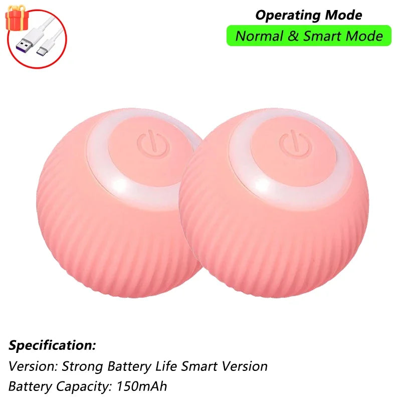 Cat Interactive Ball Toy Automatic Rolling Ball Faux Tail Rechargeable Smart Pet Electric Toy beunik