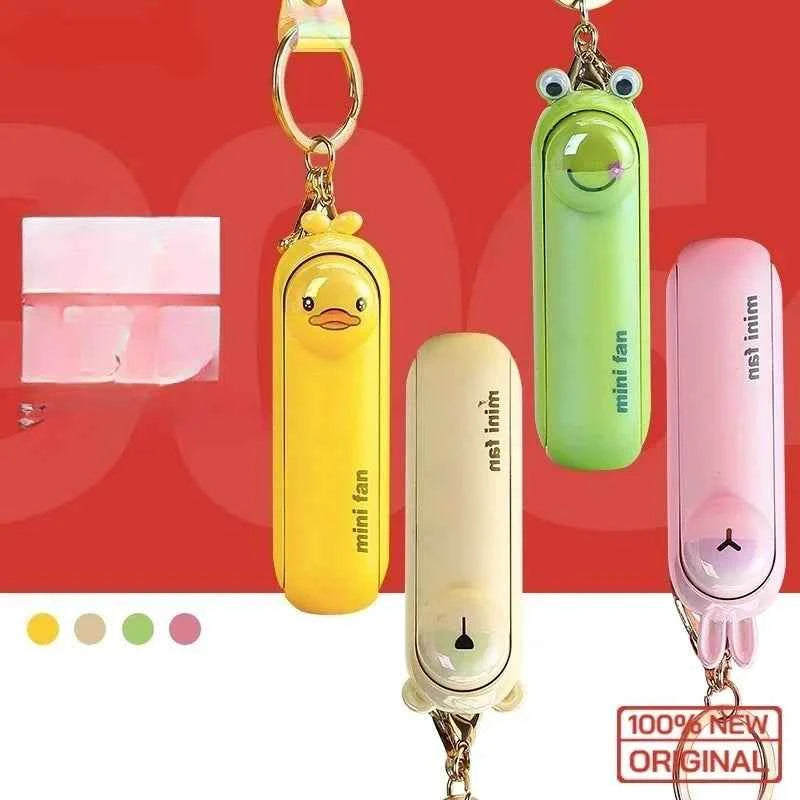 Cute Mini Fan Kipas Portable Hand Fold USB Chargable