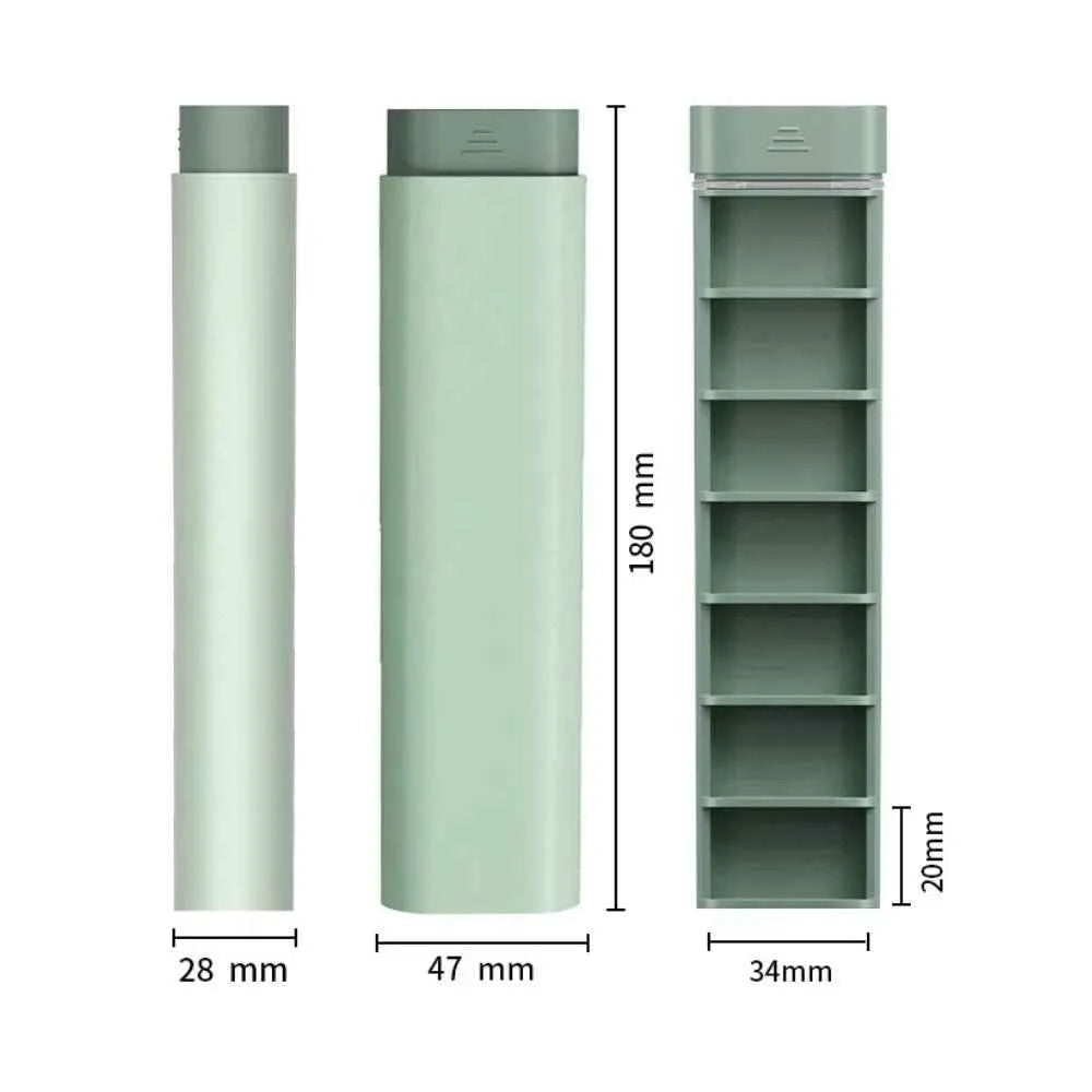 Weekly Pill Organizer – 7-Compartment Portable Storage Case