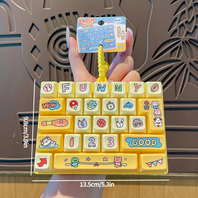 Mini Keyboard Fidget Keychain