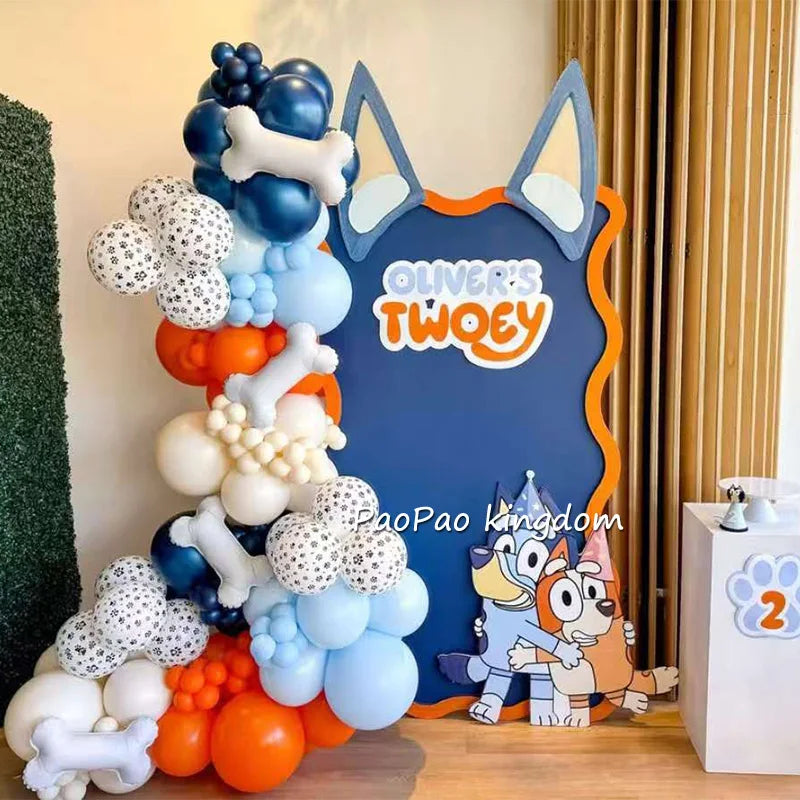 Bluey Bingo Foil Balloons Arch Garland Kit Latex Balloons