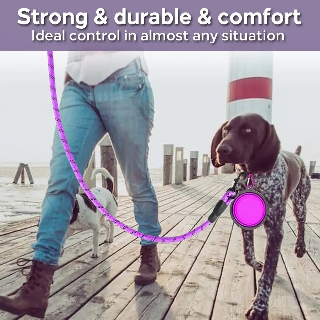 Strong Dog Reflective Leash beunik