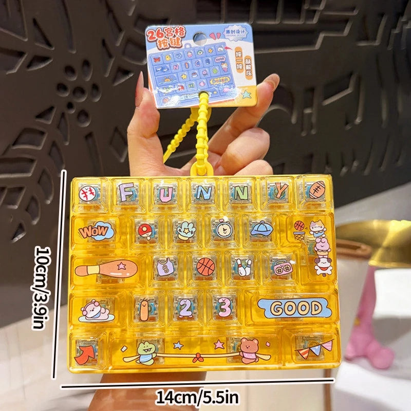 Mini Keyboard Fidget Keychain