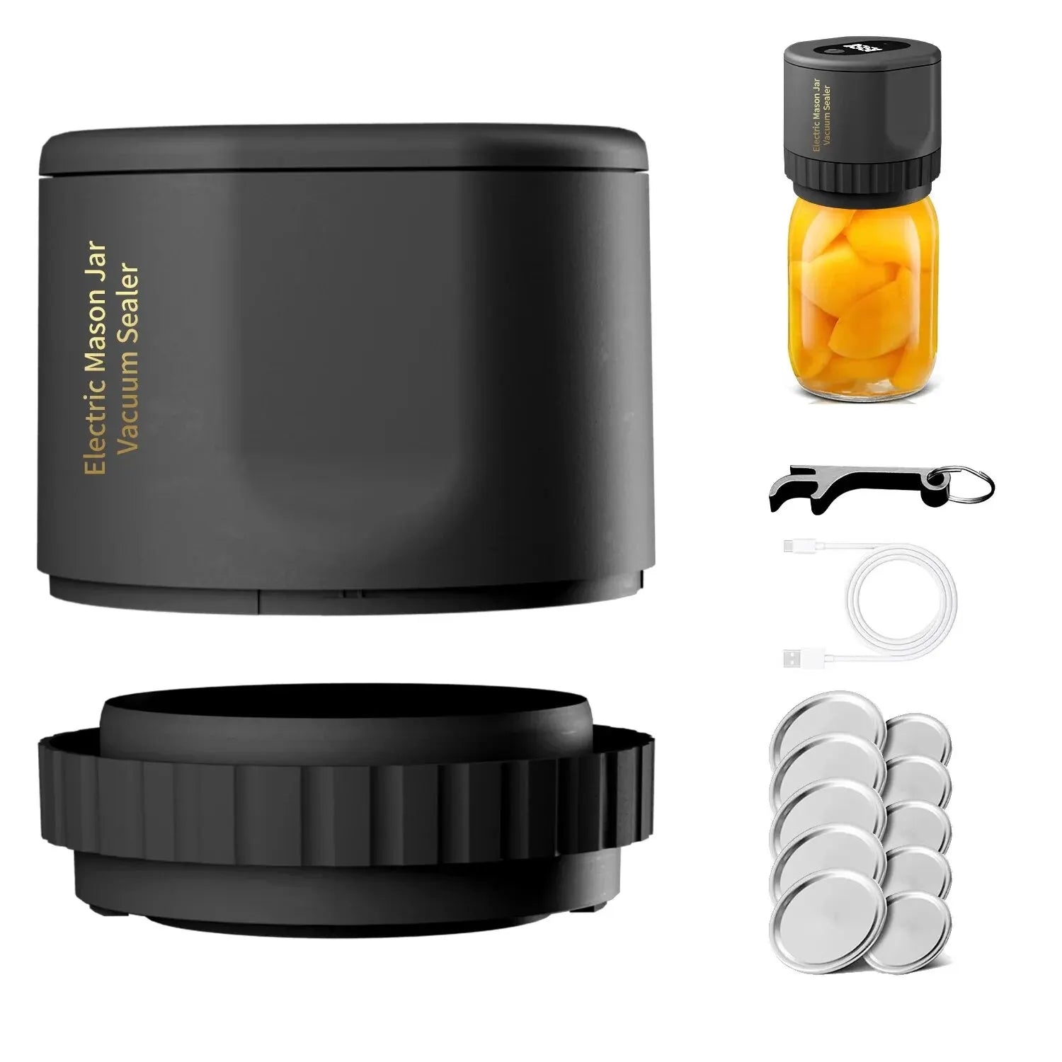 Electric Mason Jar Vacuum Sealer USB beunik