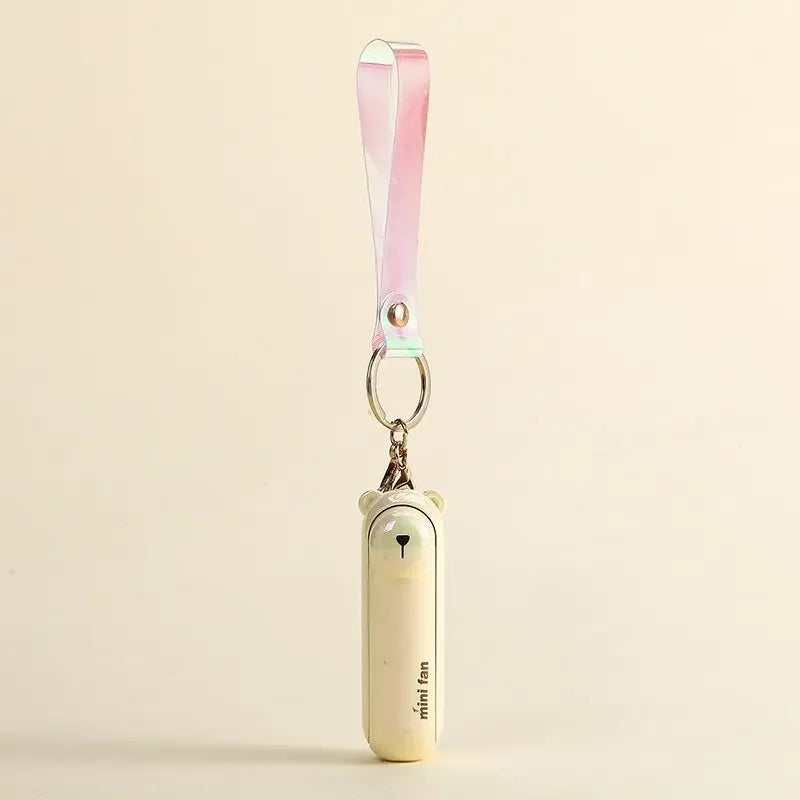 Cute Mini Fan Kipas Portable Hand Fold USB Chargable beunik