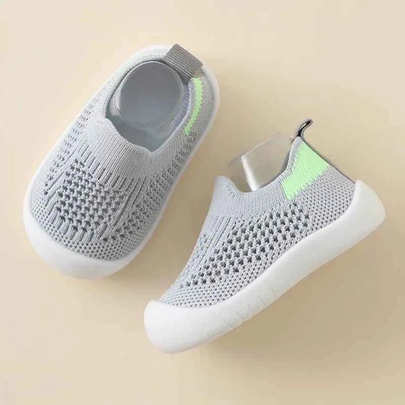 New Mesh Knit Breathable Baby Shoe Anti Slip