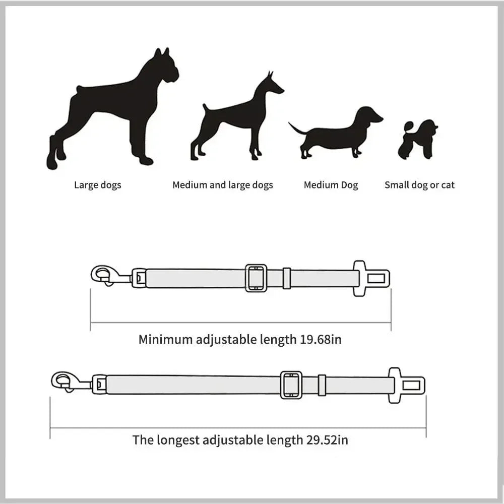 Adjustable Pet Cat Dog Car Seat Belt beunik