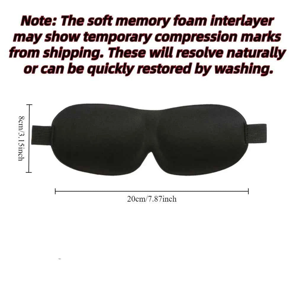 3D Sleep Mask Blindfold Sleeping Aid Soft Memory Foam