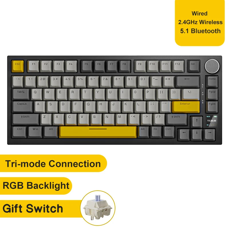 Ajazz AK820 Pro Gaming Mechanical Keyboard beunik