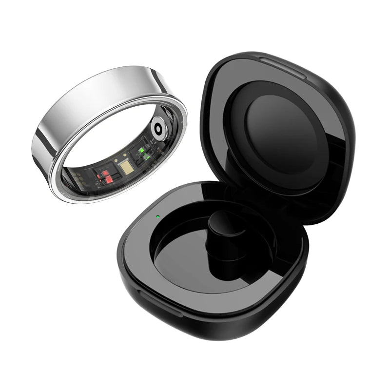 Smart Ring Waterproof with Charging Case (Heart Rate Blood Oxygen, Skin, Temperature, Monitor) beunik