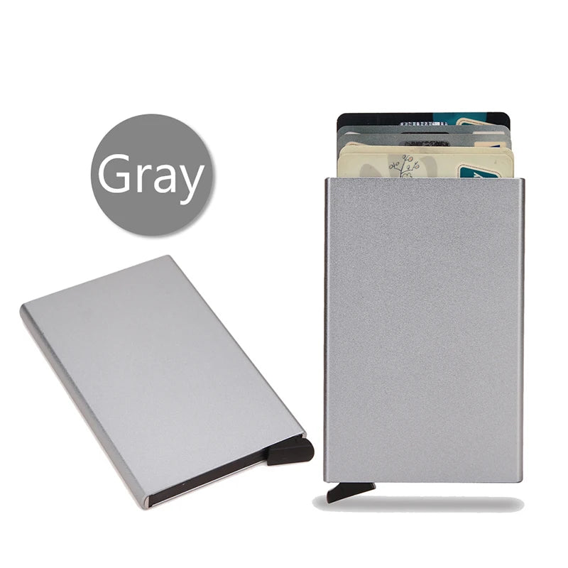 RFID Smart Slim Wallet Card Holder Metal Thin beunik