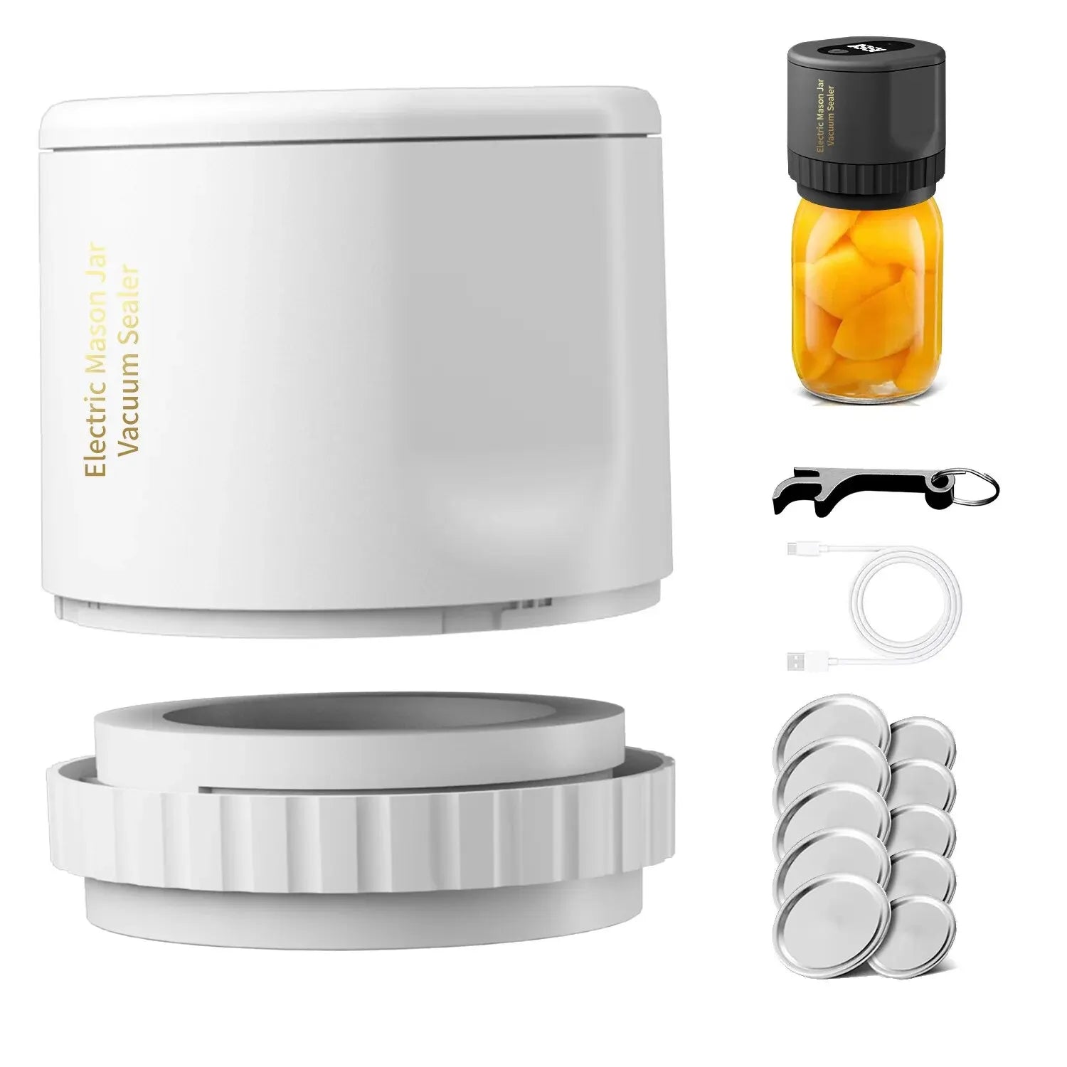 Electric Mason Jar Vacuum Sealer USB beunik