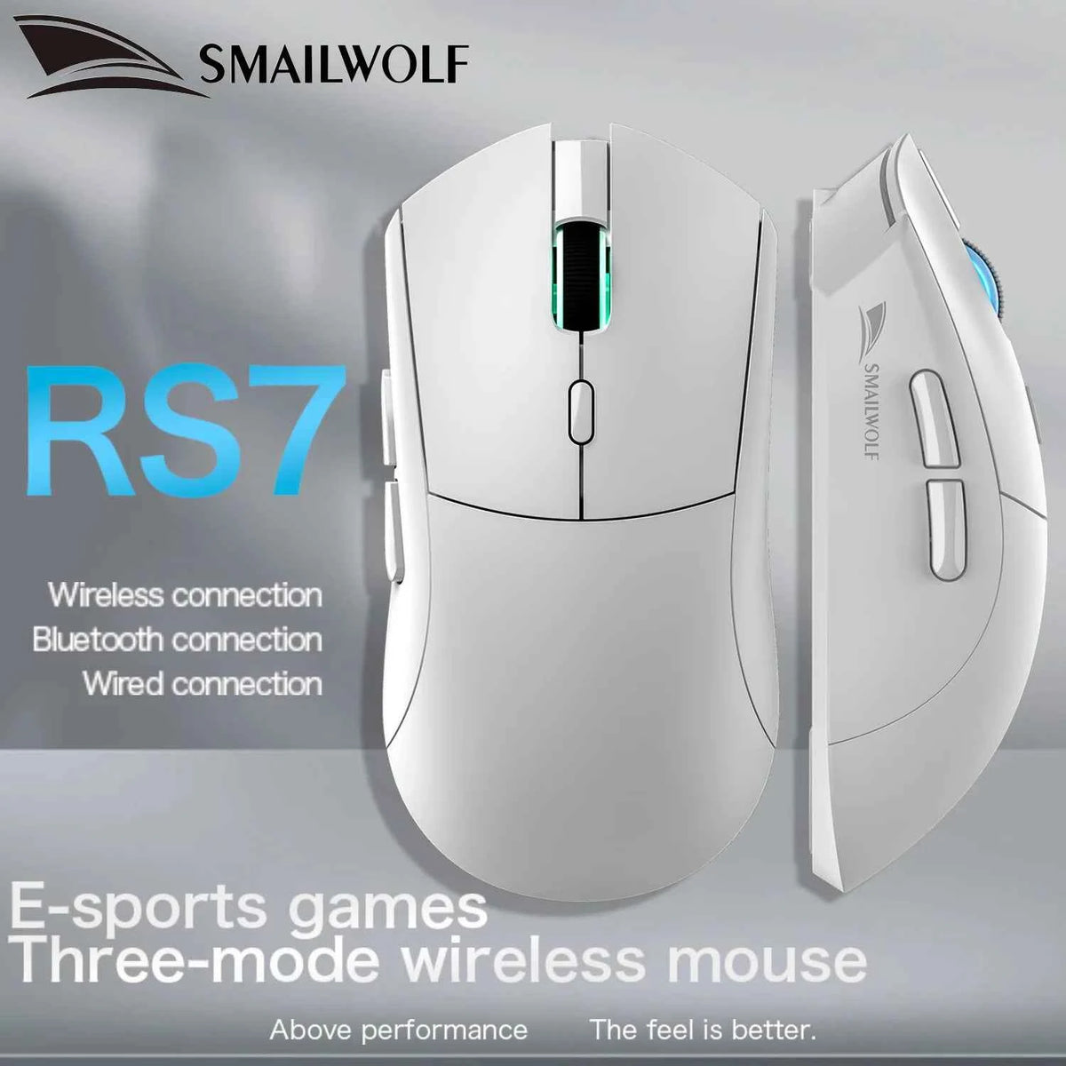 SMAILWOLF RS7 Bluetooth wireless gaming mouse PAW3311