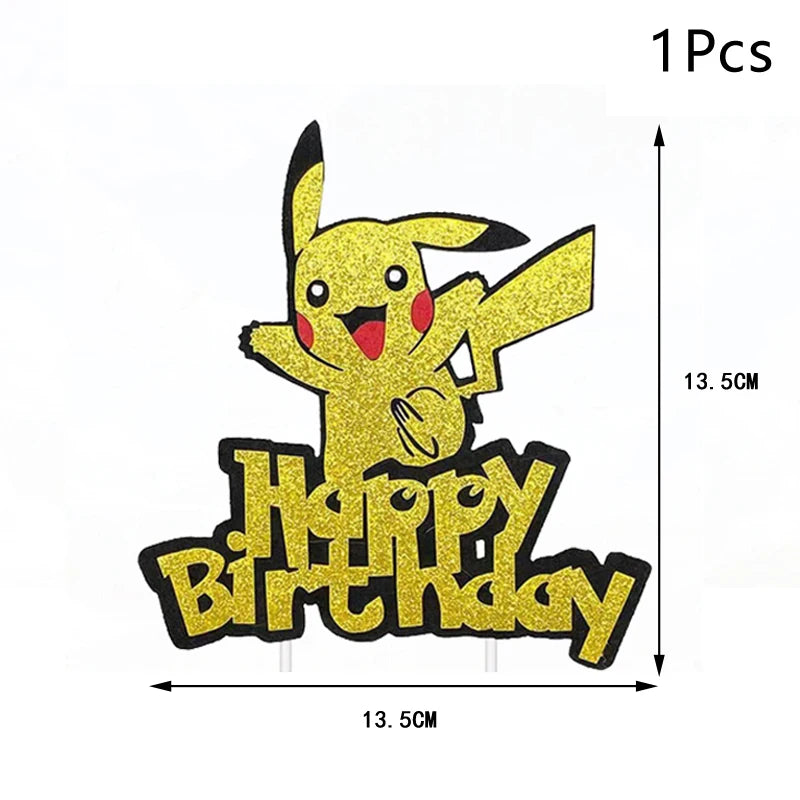 Pikachu Birthday Cake Topper