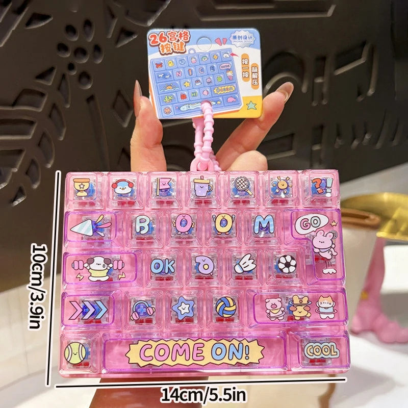 Mini Keyboard Fidget Keychain