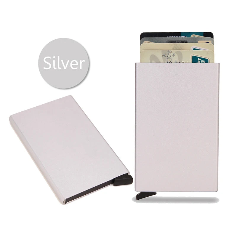 RFID Smart Slim Wallet Card Holder Metal Thin beunik